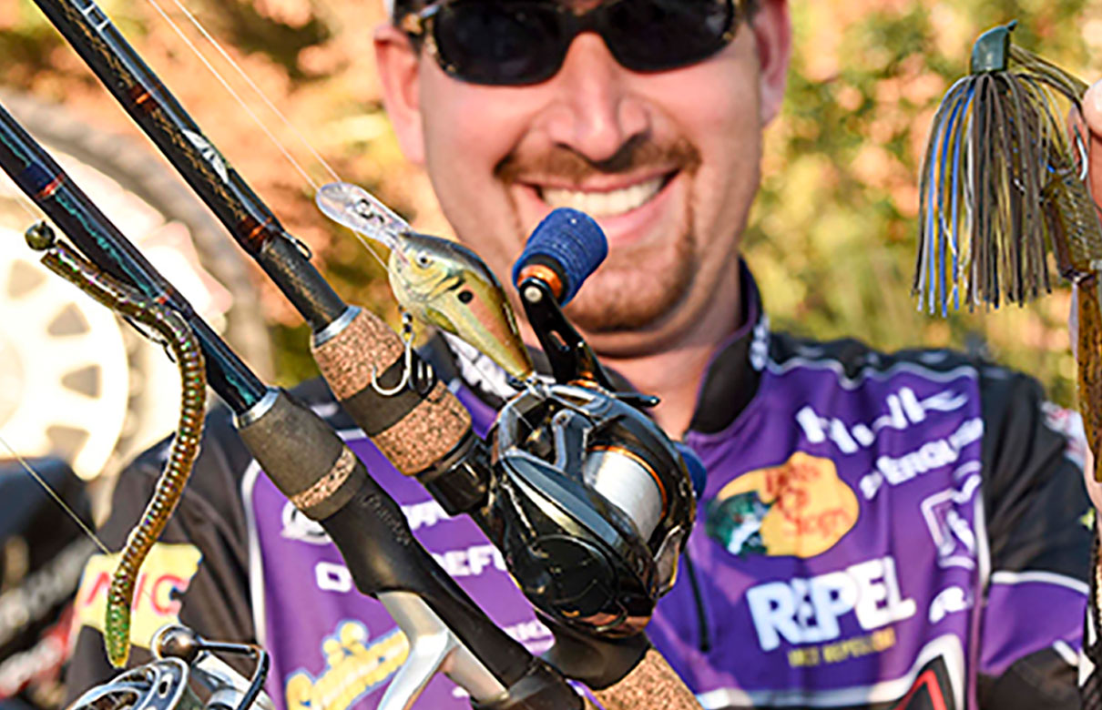 Ott DeFoe says his three most trusted lures will work in virtually any condition over the course of the year. (Rob Newell photo)