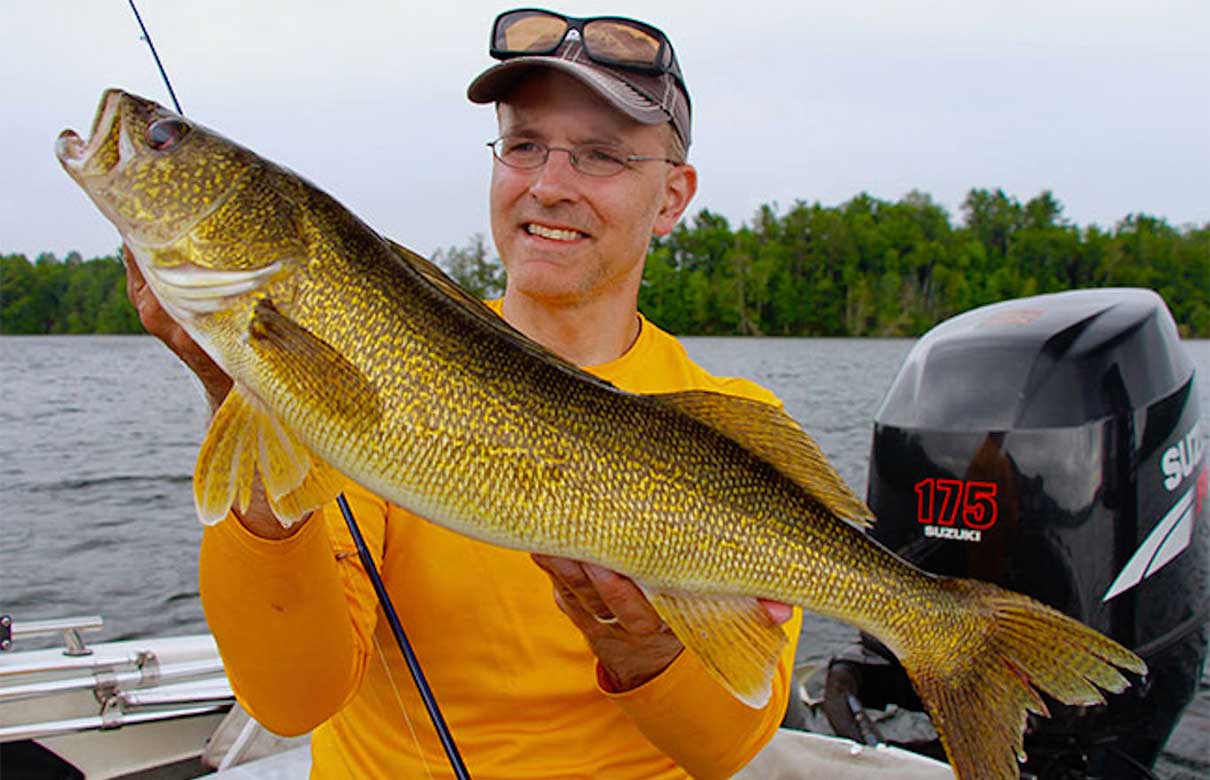 Dr. Jason Halfen explains his tips and secrets for how to snag Walleyes in weedbeds. (Photo courtesy of Jon Ray)