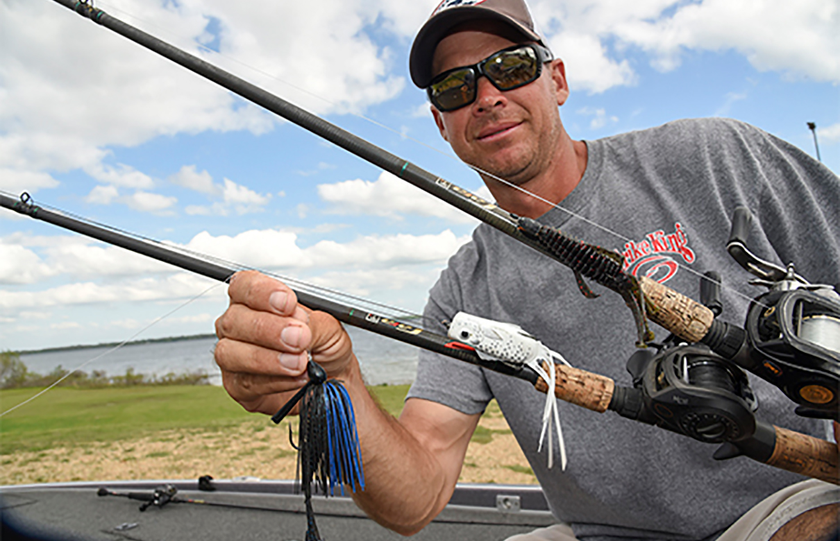 There was no hesitation when Todd Castledine was asked to pick out three lures he would rely on to catch big bass anywhere in Texas. (Rob Newell photo)