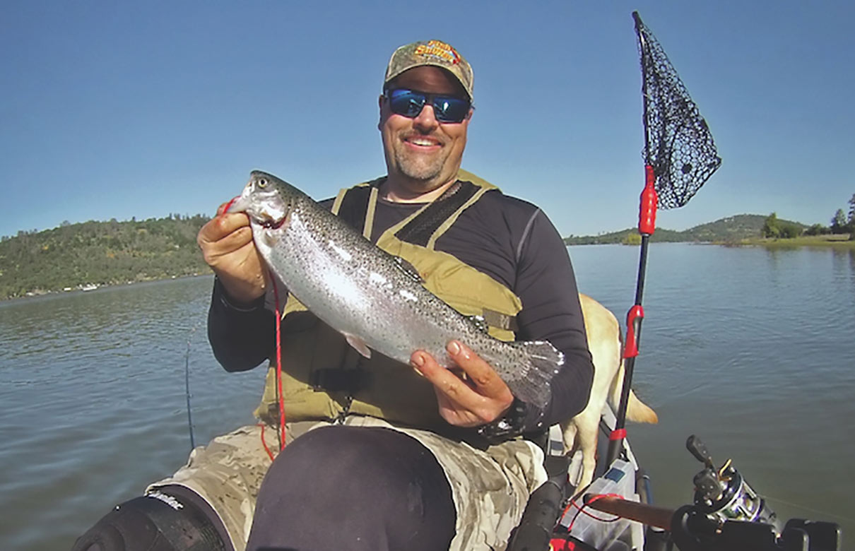 Bring a new level of stealth, simplicity and satisfaction to your trout fishing by checking out kayak fishing. (Cal Kellogg photo)